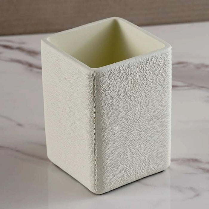Denver Waste Bin 19.5X19.5X25Cm - Cream Pan Home