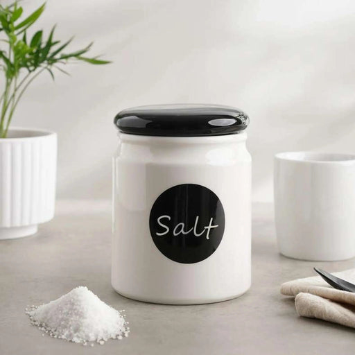Denzi Salt Canister 800Ml - White Pan Home