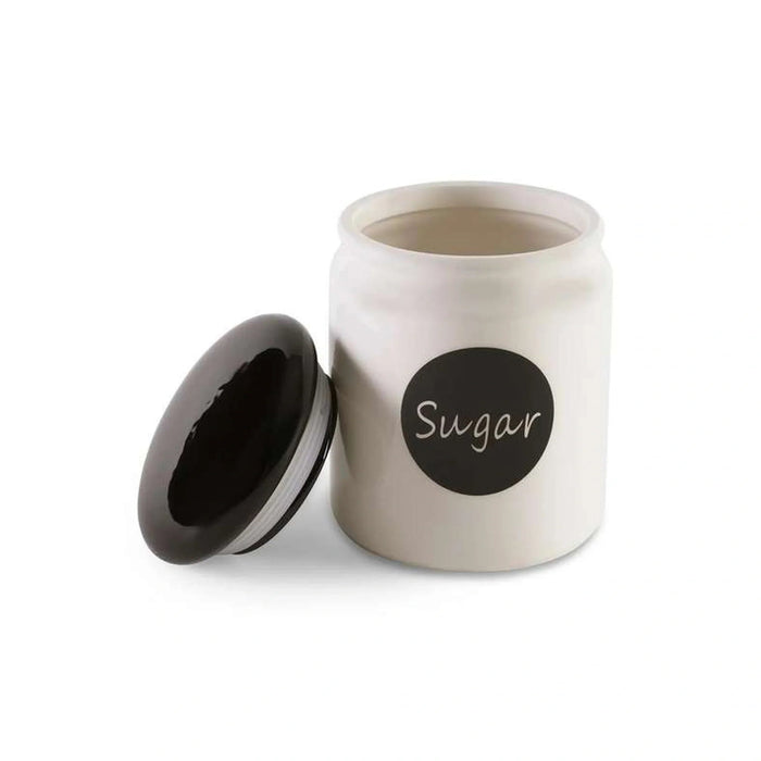 Denzi Sugar Canister 800Ml - White Pan Home