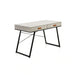 Deroche Writing Desk With Drawer - Grey Black Pan Home