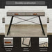 Deroche Writing Desk With Drawer - Grey Black Pan Home