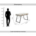 Deroche Writing Desk With Drawer - Grey Black Pan Home