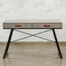 Deroche Writing Desk With Drawer - Grey Black Pan Home
