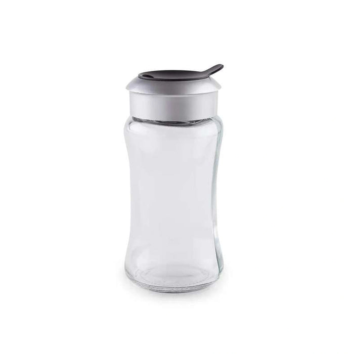 Derya 8-Piece Glass Spice Jar With Metal Stand - Clear