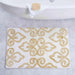Designora Damask Tufted Bathmat 60X90Cm - Gold Pan Home