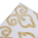 Designora Damask Tufted Bathmat 60X90Cm - Gold Pan Home