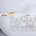 Designora Damask Tufted Bathmat 60X90Cm - Silver Pan Home