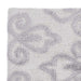 Designora Damask Tufted Bathmat 60X90Cm - Silver Pan Home