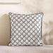 Designora Interlace Filled Cushion With Feather Insert - Black Pan Home