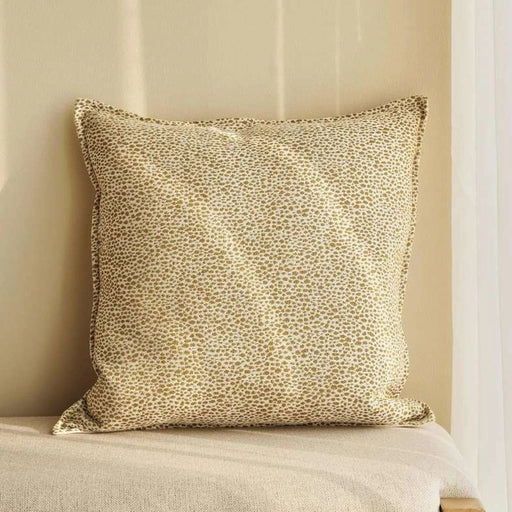 Designora Jq Feather Filled Cushion 50X50Cm - Mustard Pan Home