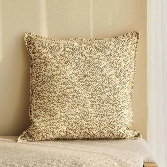 Designora Jq Feather Filled Cushion 50X50Cm - Mustard Pan Home