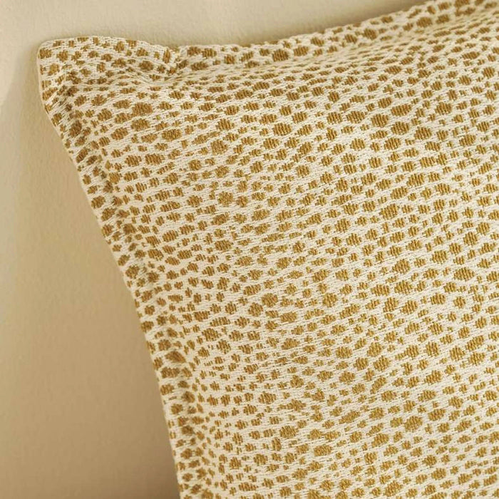Designora Jq Feather Filled Cushion 50X50Cm - Mustard Pan Home