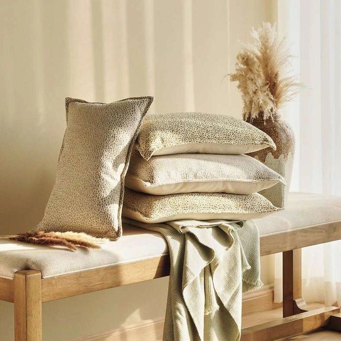 Designora Jq Feather Filled Cushion 50X50Cm - Mustard Pan Home