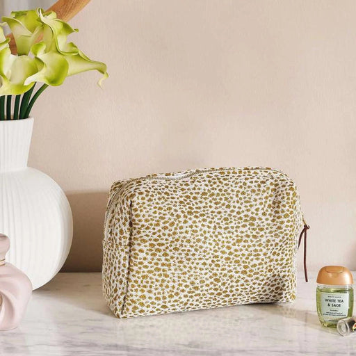 Designora Jq Vanity Bag 23X8X15Cm - Mustard Pan Home