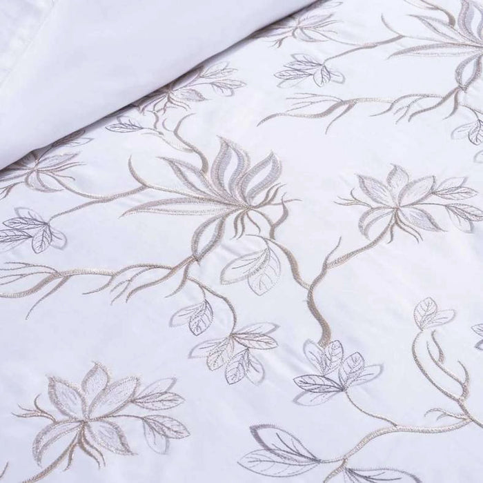 Designora Royal Garden 4-Piece Embroidered Comforter Set 250X260Cm -Beige