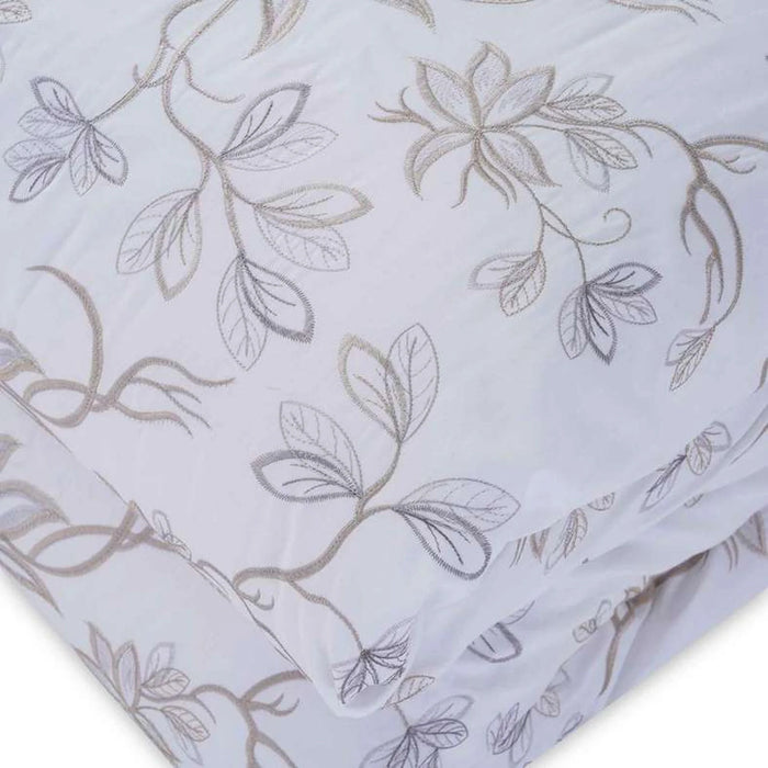 Designora Royal Garden 4-Piece Embroidered Comforter Set 250X260Cm -Beige