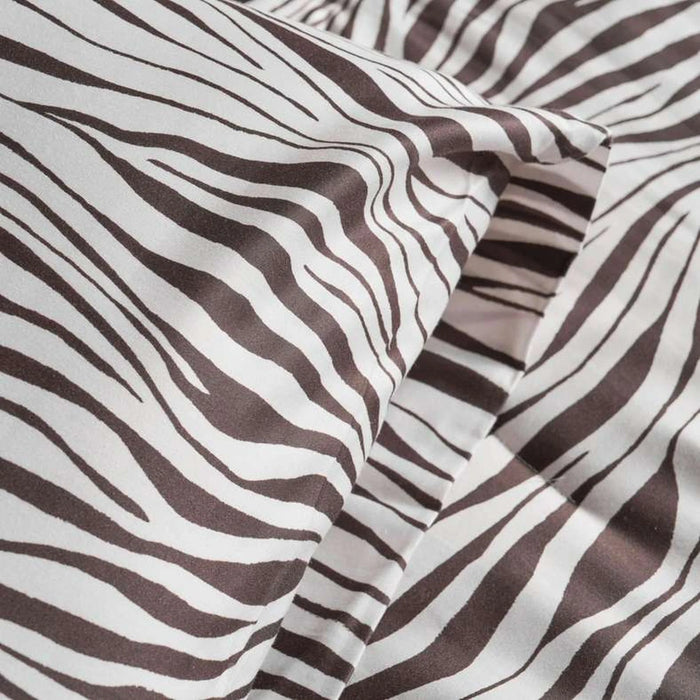 Designora Zebra 3-Piece King Comforter Set 240X260Cm - Grey