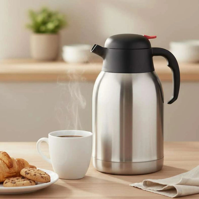 Devin Stainless Steel Vacuum Flask 1.5L -Chrome