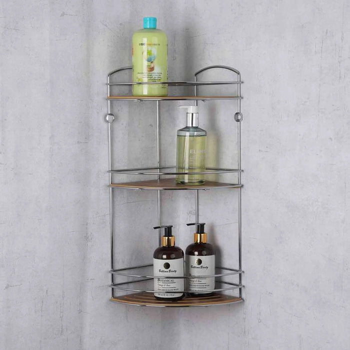 Devyn 3-Tier Shower Caddy 20X20X49Cm - Chrome Pan Home