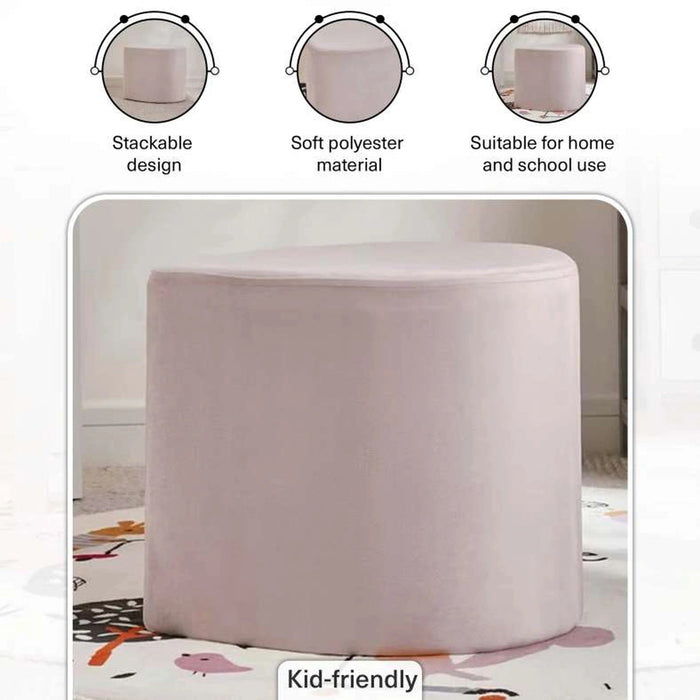 Dew Drop Kids Stool 45X35X38cm- Pink Pan Home