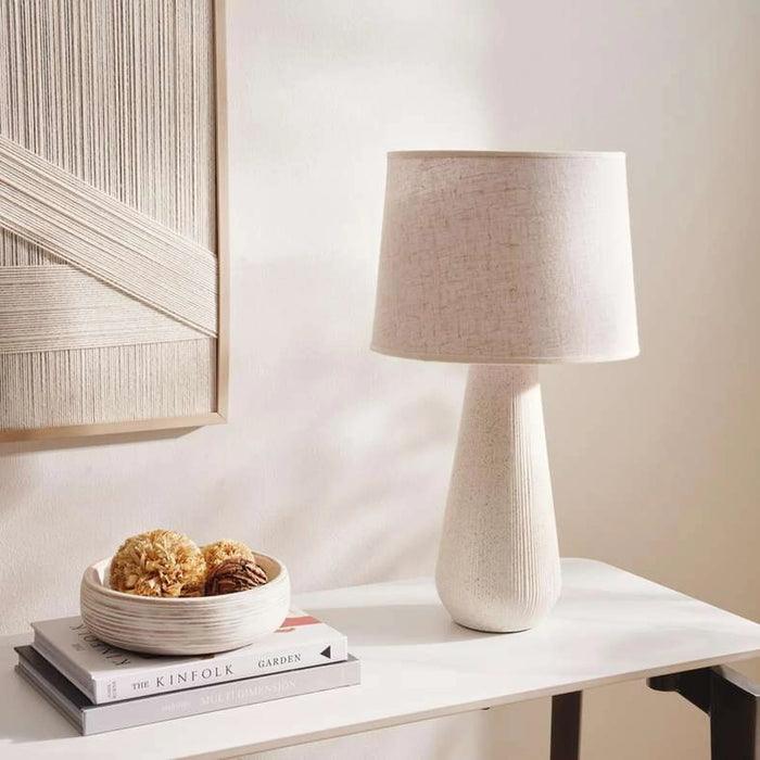 Dexie E-27 Ceramic Table Lamp 30X30X53.5Cm - Beige