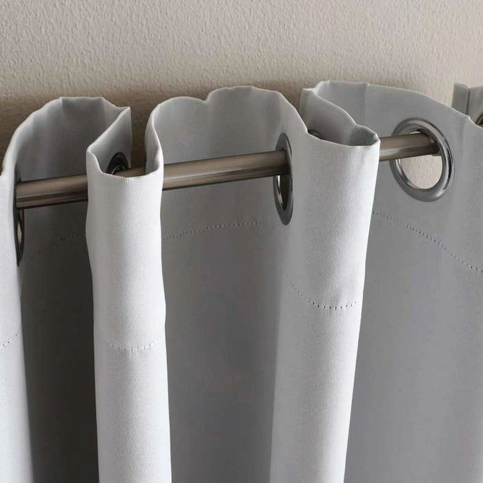 Dextor Blackout Curtain Pair - Grey Pan Home