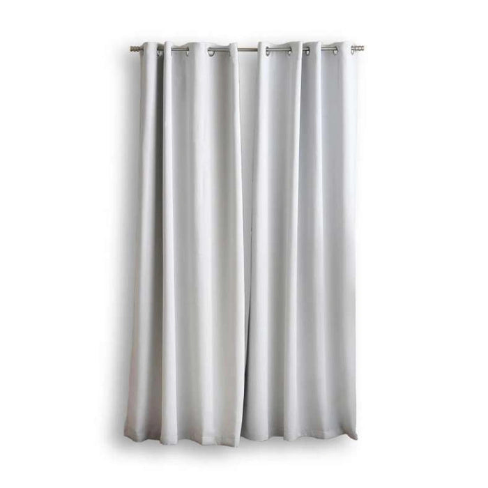 Dextor Blackout Curtain Pair - Grey Pan Home