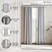 Dextor Blackout Curtain Pair - Grey Pan Home