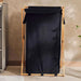 Dhafne Bamboo Frame Laundry Hamper 50X43X76cm - Black Pan Home