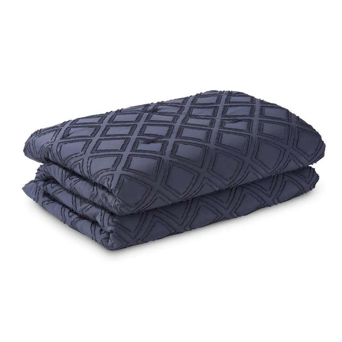 Diamond Tufted 2-Piece Comforter Set 160X220Cm - Grey