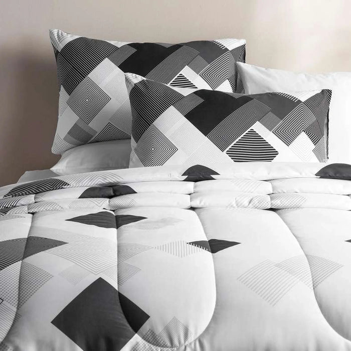 Diane 3-Piece King Comforter Set 240X260Cm  - Grey