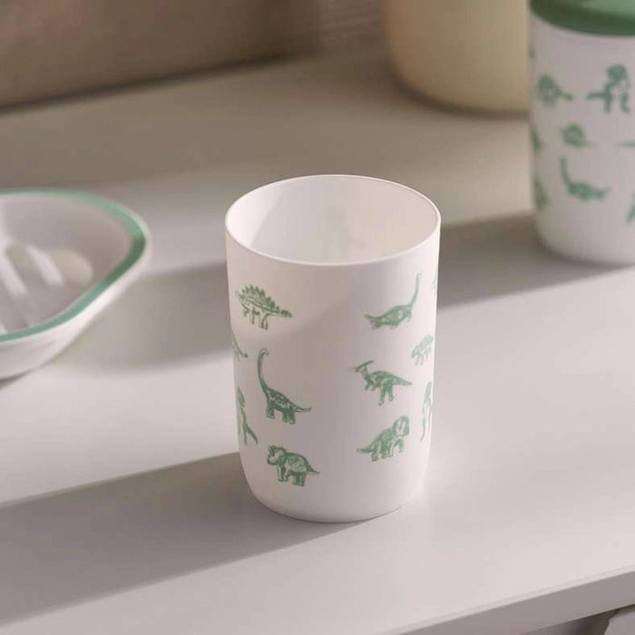 Dino Field Bath Accessory 3Pc Set-Green Pan Home