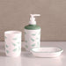 Dino Field Bath Accessory 3Pc Set-Green Pan Home