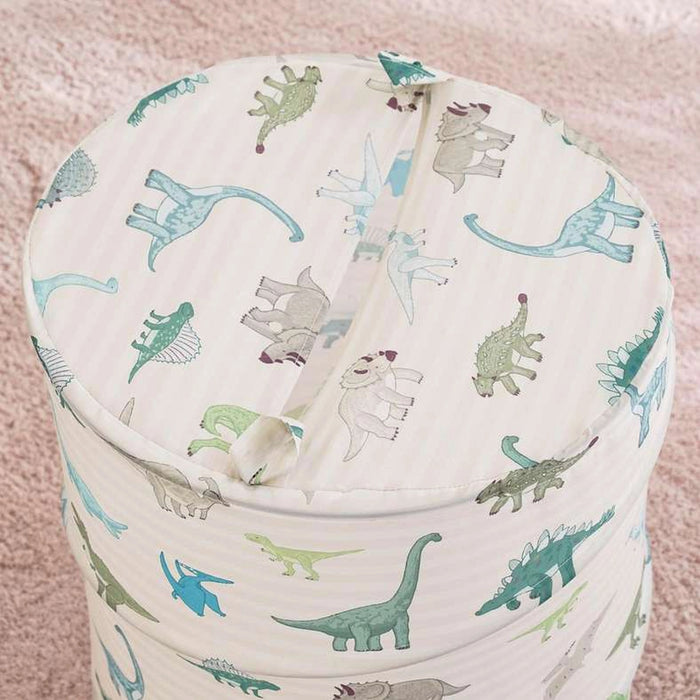 Dino Field Laundry Hamper - Green