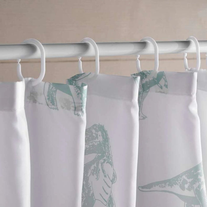 Dino Field Shower Curtain 180X180 Cm-Green Pan Home