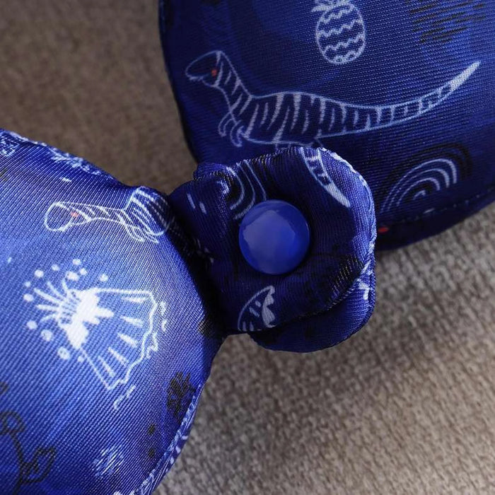 Dino Memory Foam Kids Travel Pillow 23X23X8Cm - Blue