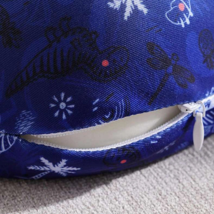 Dino Memory Foam Kids Travel Pillow 23X23X8Cm - Blue