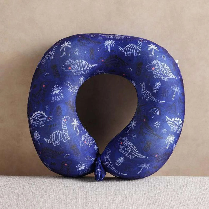 Dino Memory Foam Kids Travel Pillow 23X23X8Cm - Blue