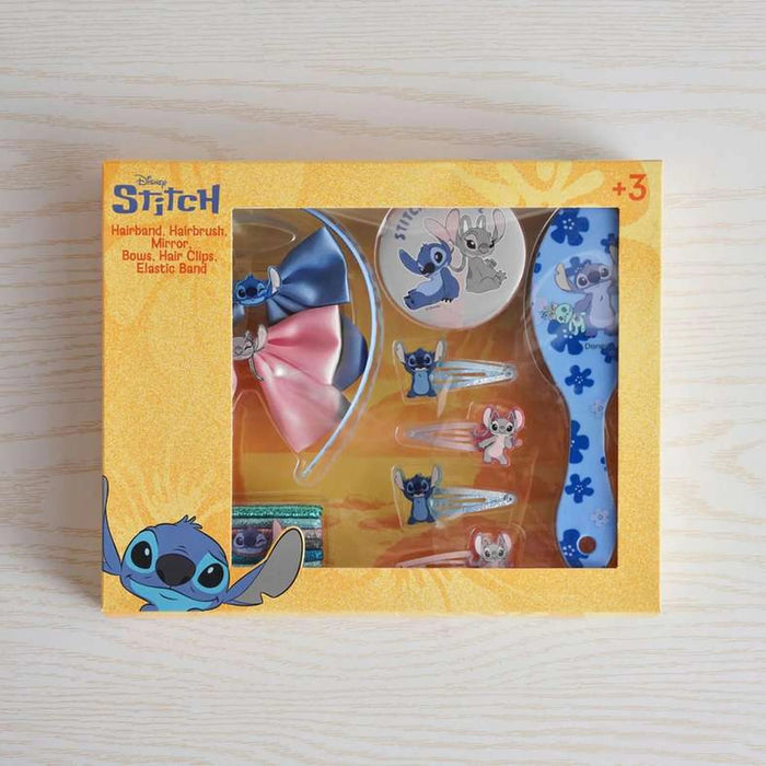 Disney Stitch 15 Piece Hair Acessories Set 26X3.7X1.3Cm-Blue Pan Home