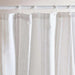 Distress Stripe Canvas Shower Curtain 180X180Cm- Beige Pan Home