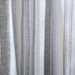 Distress Stripe Canvas Shower Curtain 180X180Cm- Grey Pan Home