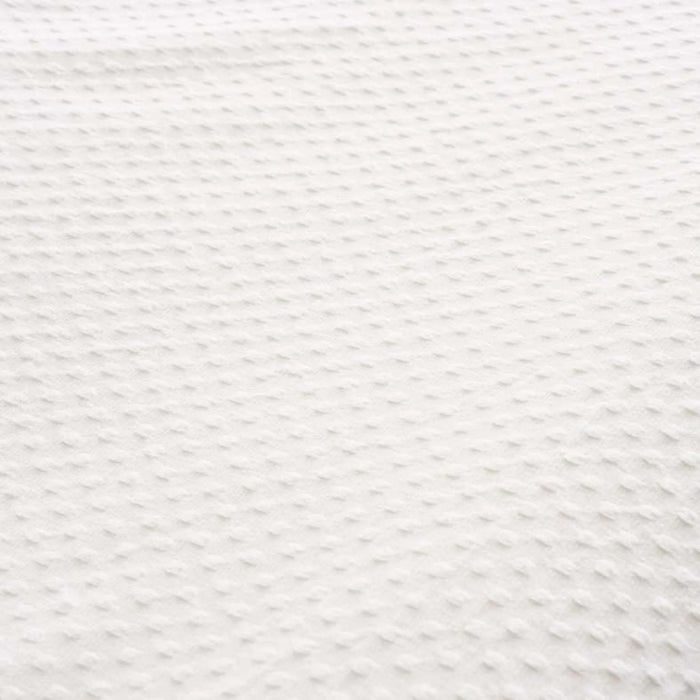 Dobby Squares Soft Cotton Bedspread 220X240 Cm -White