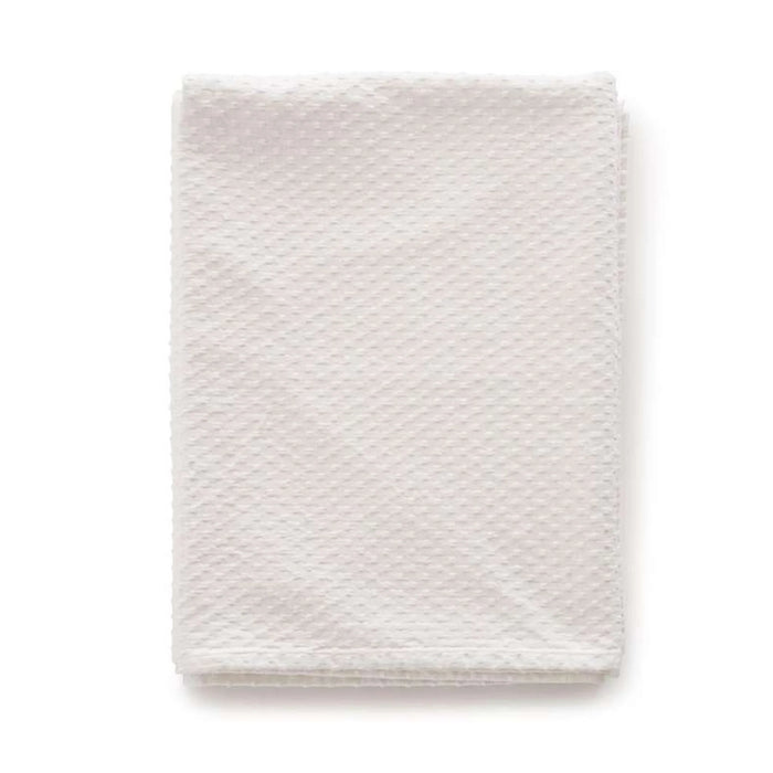 Dobby Squares Soft Cotton Bedspread 220X240 Cm -White
