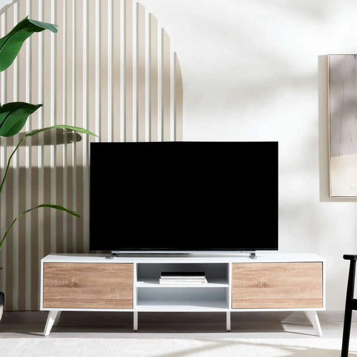 Dobler Tv Unit Upto 70 Inches - White Natural