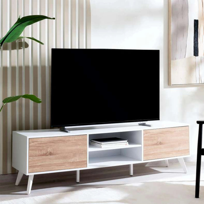 Dobler Tv Unit Upto 70 Inches - White Natural
