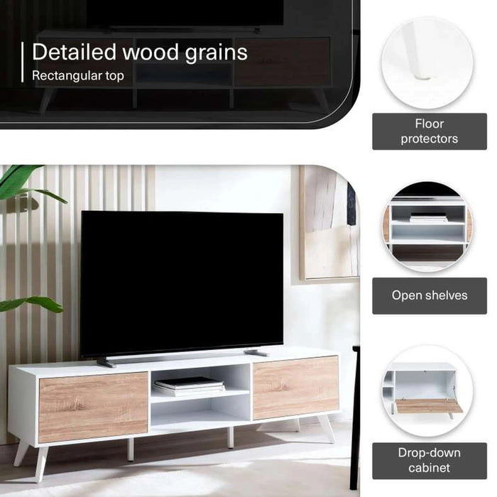 Dobler Tv Unit Upto 70 Inches - White Natural