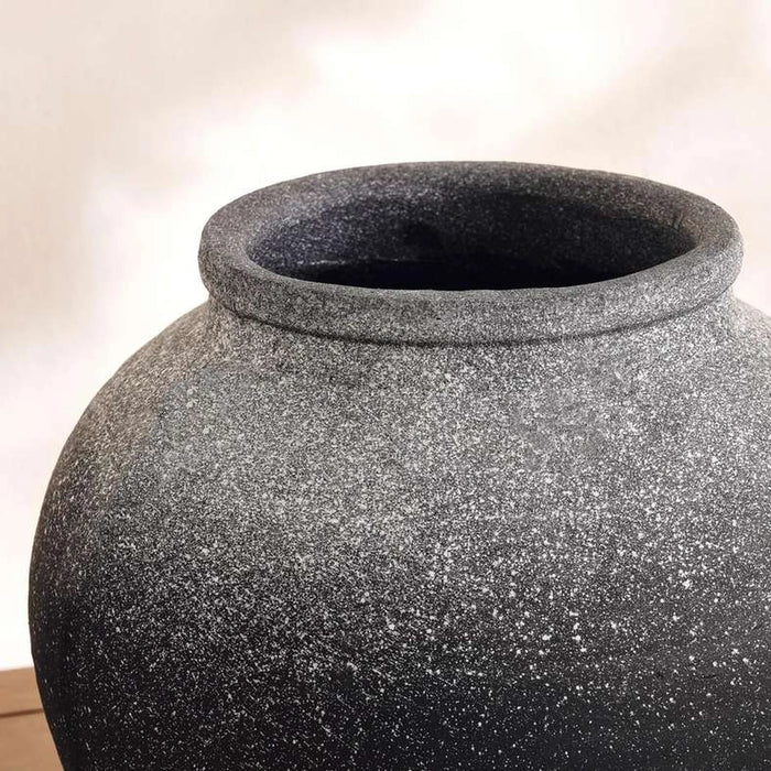 Donato Terracotta Vase 27X17X23.5Cm - Burnt Ash