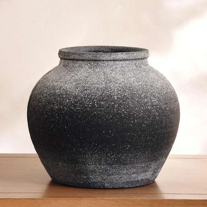 Donato Terracotta Vase 27X17X23.5Cm - Burnt Ash