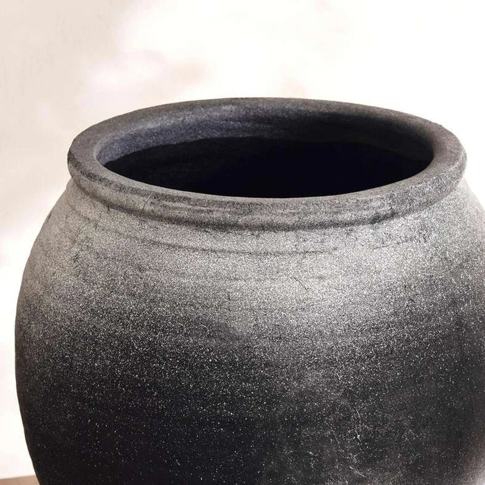Donato Terracotta Vase 34X34X33Cm - Burnt Ash