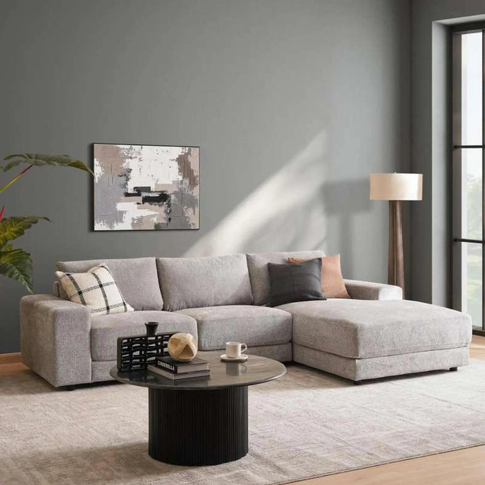 Donta Corner Sofa Set ( Right Side ) - Grey Pan Home